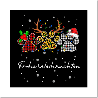 FROHE WEIHNACHTEN HUNDE Posters and Art